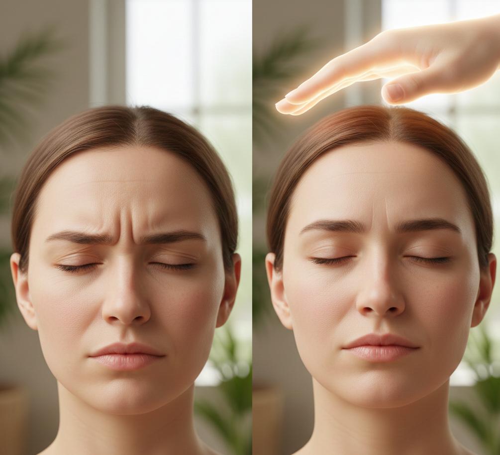 Stirn in Falten durch Stirnrunzeln – wie man sie entspannt und glättet ohne Botox